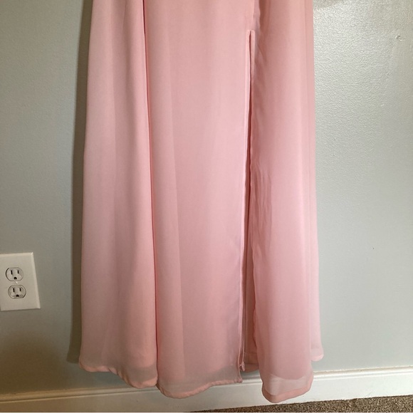 Birdy Grey Kira Dress - Blush Pink (with slit) - Picture 9 of 14